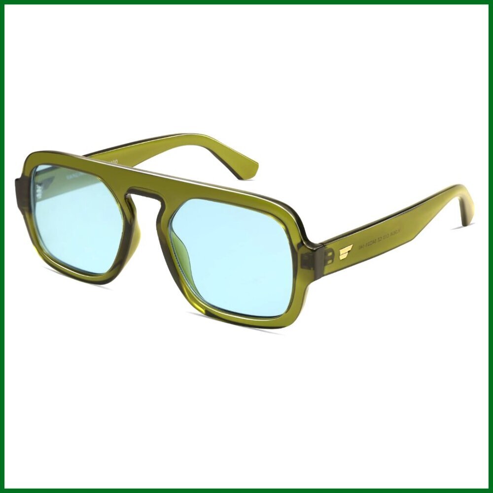 Oversized Retro Square Aviator Sunglasses Vintage 70s Style Trendy Sun Glasses